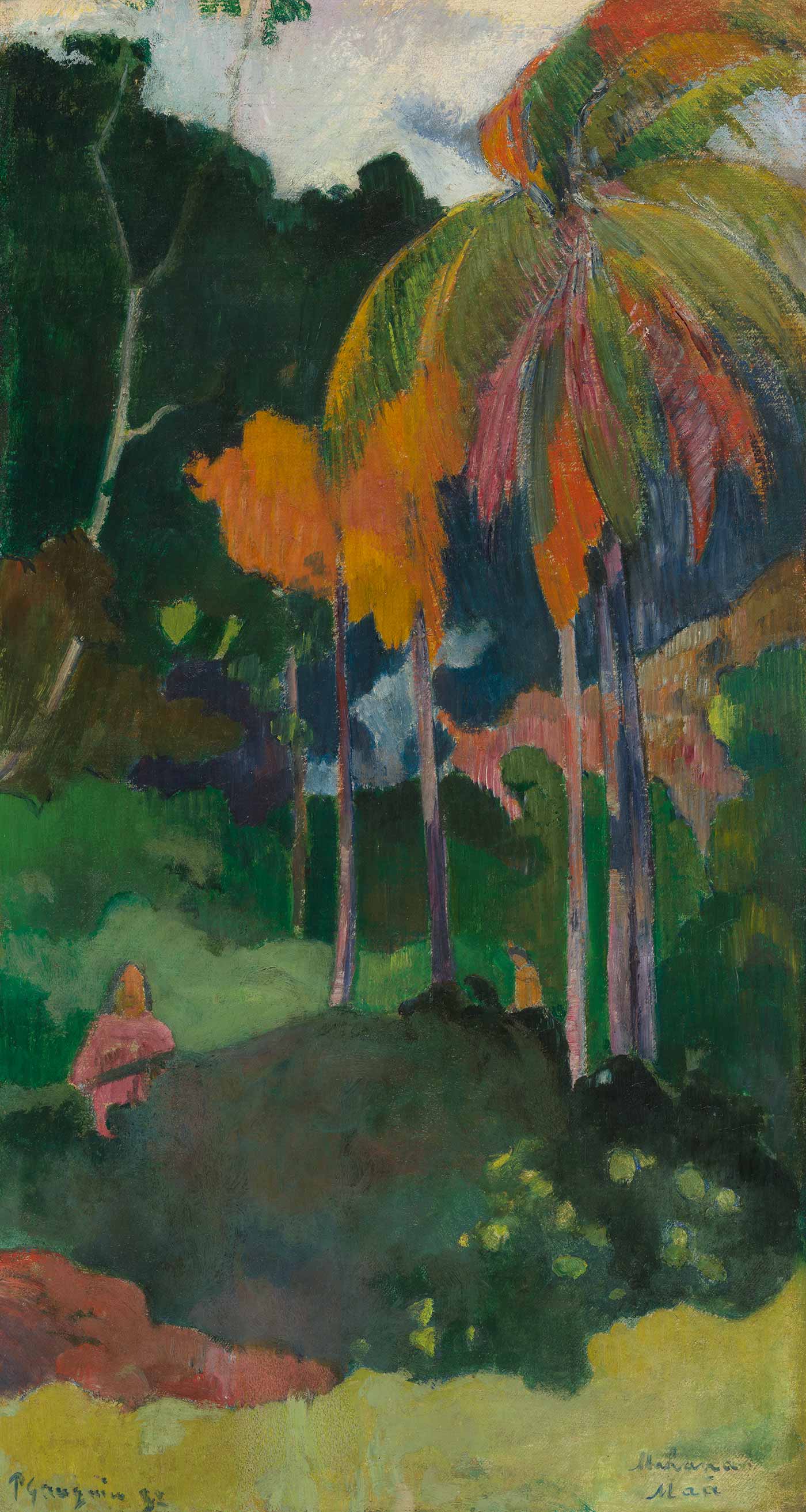 ポール・ゴーギャン 《マハナ・マア（真実の瞬間）》 1892年