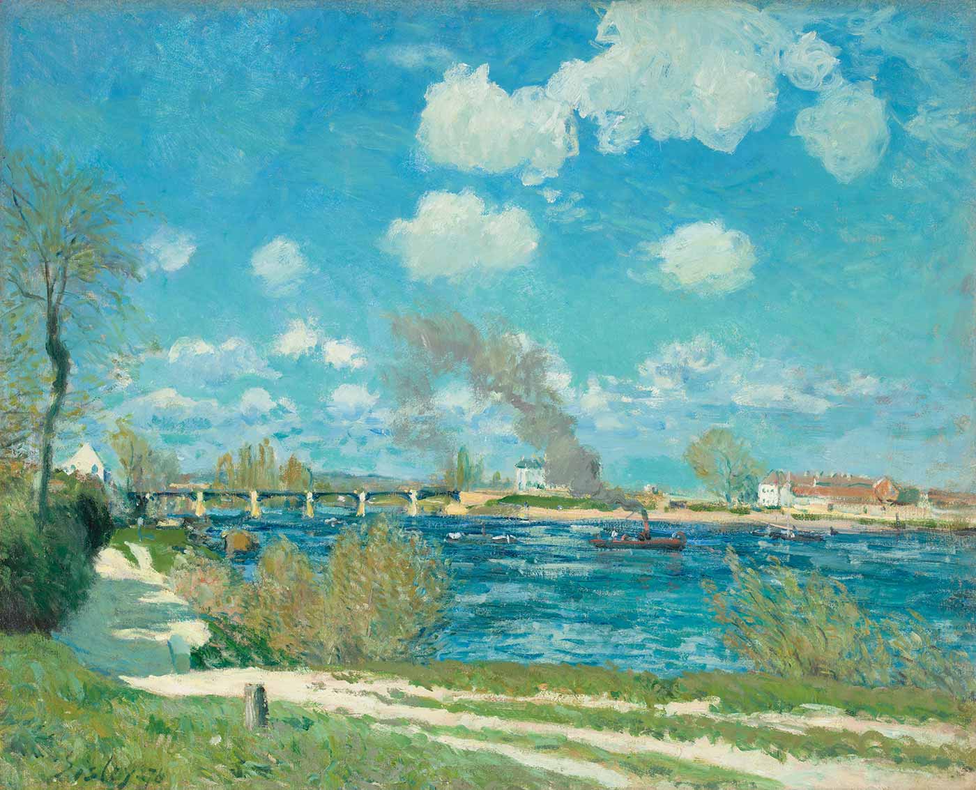 アルフレッド·シスレー《ブージヴァル》 1876年